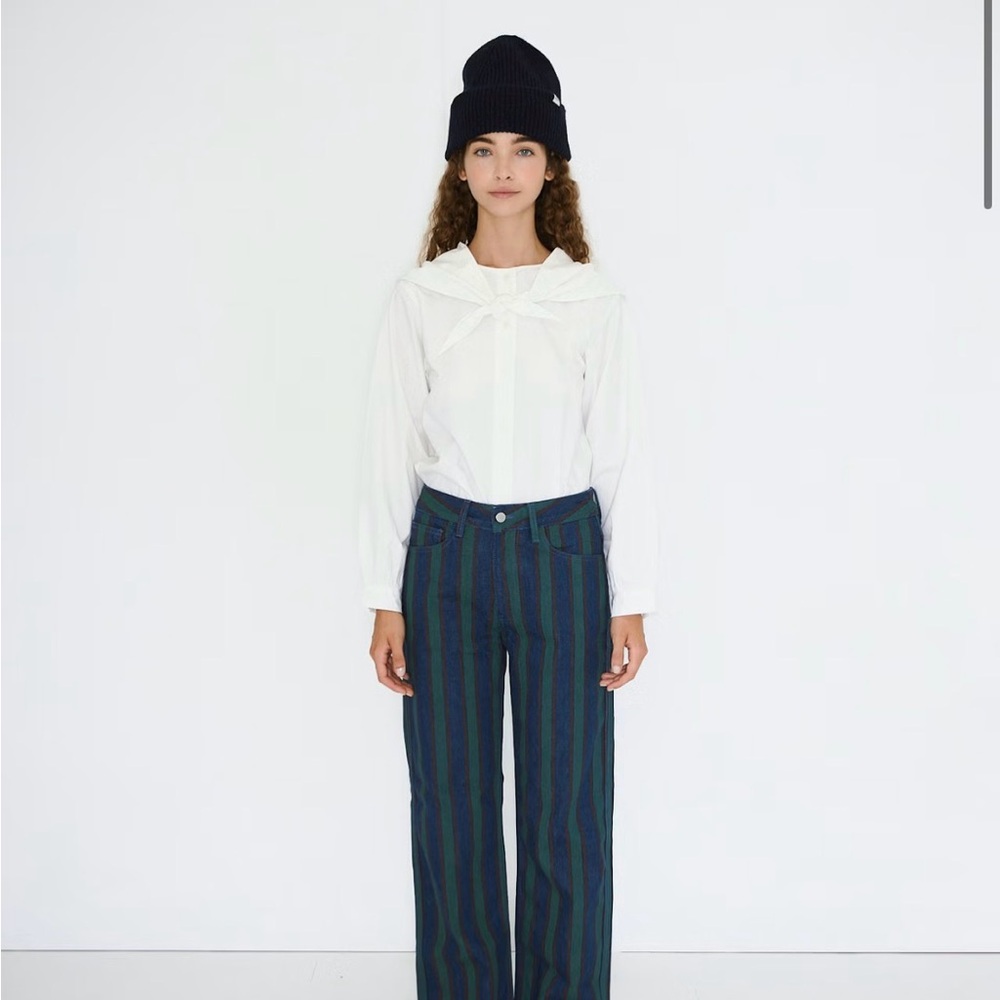 Scarf Neck Sailor Blouse